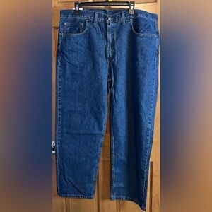 George Men's Relaxed Fit Tapered Blue Jeans